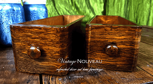 Solid Quarter-Sawn Oak Antique Sewing Machine Drawers
