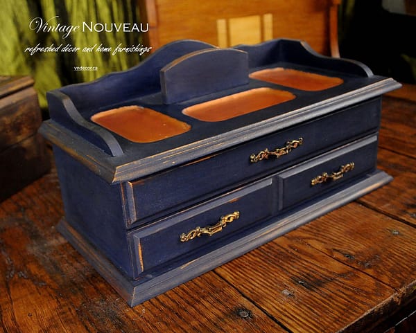 Navy and Copper Men's Valet Box