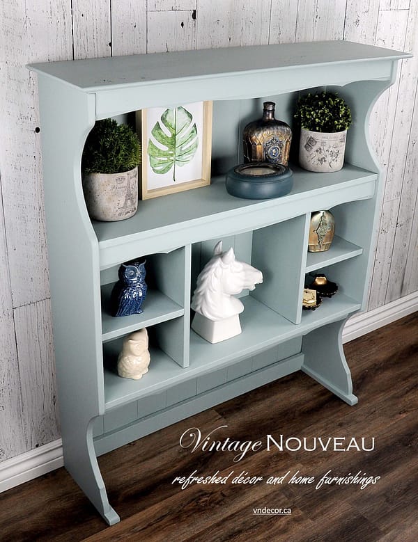 Blue Solid Wood Shelf - Image 2