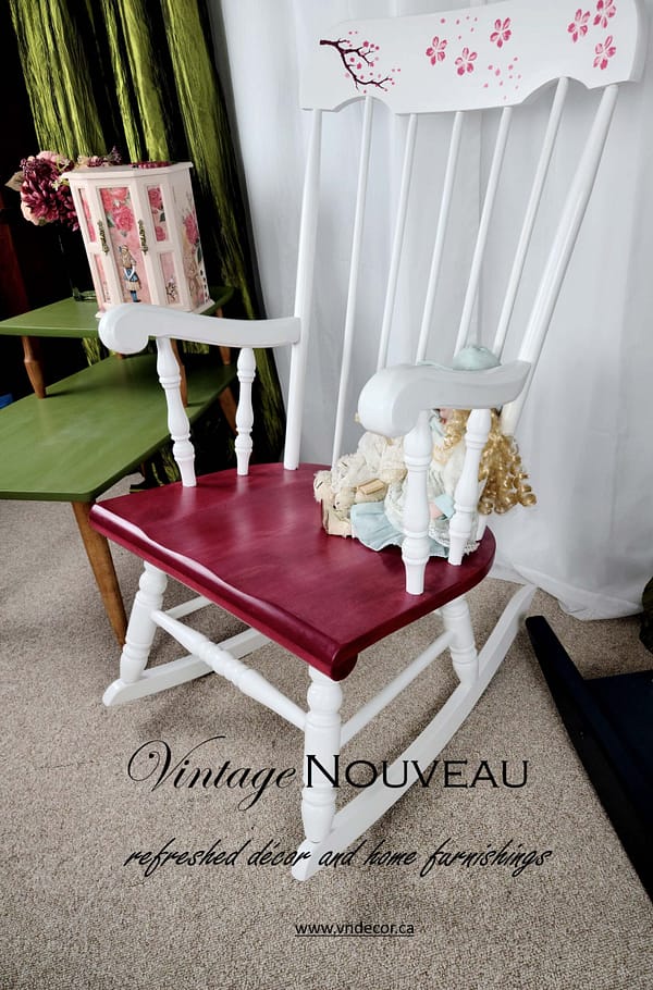 Cherry Blossom Rocking Chair - Image 3