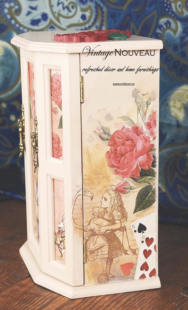 Alice in Wonderland Vintage Jewelry Box - Image 3